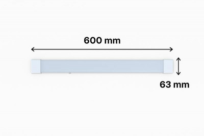 Светильник светодиодный ДСП 18Вт 6500К IP20 1800лм 180-265В 600х63х20мм линейный KRASO LS-18