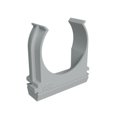 Крепеж-клипса для пластик. труб d32мм сер. (уп.50шт) КМ LO67227