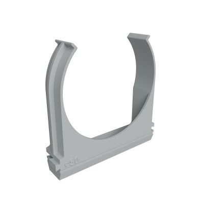 Крепеж-клипса для пластик. труб d50мм сер. (уп.20шт) КМ LO67229