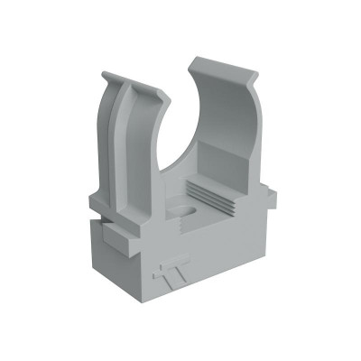 Крепеж-клипса для труб d20мм прямой монтаж сер. (уп.100шт) КМ LO67231