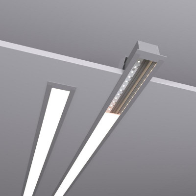 Светильник светодиодный RVE-PLS4932-510-V 15Вт 4000К 510х49х32мм линейный встраив. RAL9006 муар сер. RVElektro RVE00018541