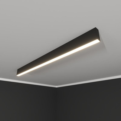 Светильник светодиодный RVE-PLS3590-988-N 26Вт 4000К 988х35х90мм линейный накладной RAL9006 муар сер. RVElektro RVE00018592