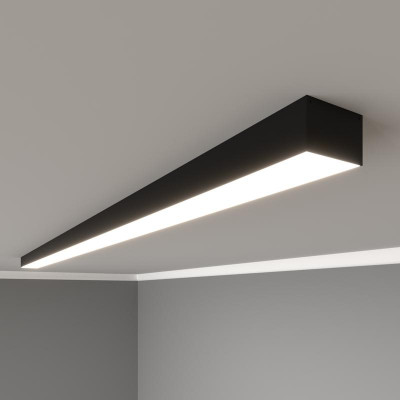 Светильник светодиодный RVE-PLS5032-1210-N 32Вт 4000К 1210х50х32мм линейный накладной RAL9006 муар сер. RVElektro RVE00018603