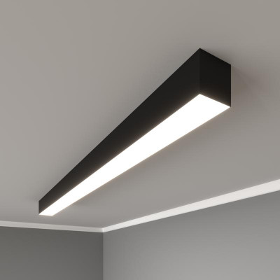 Светильник светодиодный RVE-PLS7070-1940-N 105Вт 4000К 1940х70х70мм линейный накладной RAL9006 муар сер. RVElektro RVE00018643