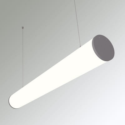 Светильник светодиодный RVE-PLSD120-1940-P 105Вт 4000К 1940хD120мм линейный подвесной RAL9006 муар сер. RVElektro RVE00018653