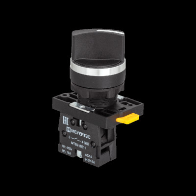 Переключатель MTB2-EDZ112 IP54 1НО на 2 положения с фиксацией короткая ручка пластик ОВЕН 139424