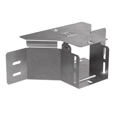 Ответвитель для лотка горизонт. 100х100 с крышкой Стандарт Промрукав PR16.1175