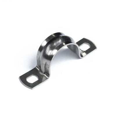 Скоба двухлапковая СМД(INOX) d25-26мм метал. (уп.20шт) Промрукав PR08.20749