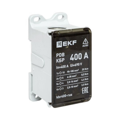 Блок распределительный клеммный КБР 400А EKF kbr400-rus