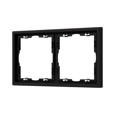 Рамка 2-м FRM-NOBE-SFPL-2-BK пластик. черн. Arlight 054216