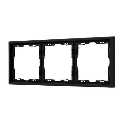 Рамка 3-м FRM-NOBE-SFPL-3-BK пластик. черн. Arlight 054220