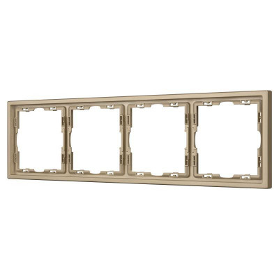 Рамка 4-м FRM-NOBE-SFPL-4-GD пластик. зол. Arlight 054225