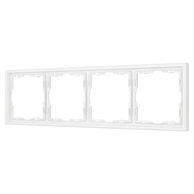 Рамка 4-м FRM-NOBE-SFPL-4-WH пластик. бел. Arlight 054223