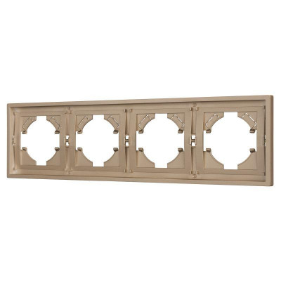 Рамка 4-м FRM-TENDO-PL-4-GD пластик. зол. Arlight 053850