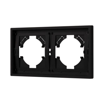 Рамка 2-м FRM-TENDO-SFPL-2-BK пластик. черн. Arlight 054646