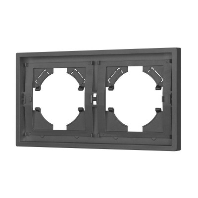 Рамка 2-м FRM-TENDO-SFPL-2-GR пластик. сер. Arlight 054648