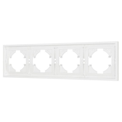 Рамка 4-м FRM-TENDO-SFPL-4-WH пластик. бел. Arlight 054656