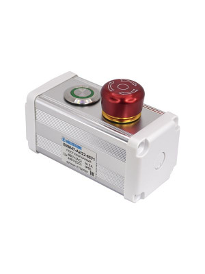 Пост управления BXM47-A2/22-65У1 1 цилиндрическая кнопка 1C1NO1NC зел. + 1 грибовидная кнопка с фиксацией 1C1NO1NC красн. Электротехник ET024781