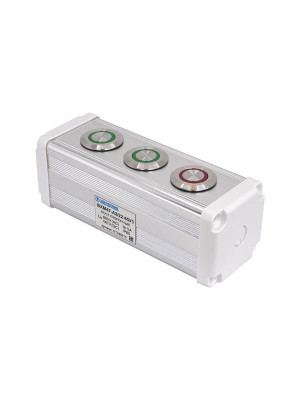 Пост управления BXM47-A3/22-65У1 2 цилиндрические кнопки 1C1NO1NC зел. + 1 цилиндрическая кнопка 1C1NO1NC красн. Электротехник ET249210