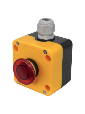 Пост управления ПКУ-22-K188F-65У1 1 гриб без фиксации 2НЗ IP65 красн. Электротехник ET014862