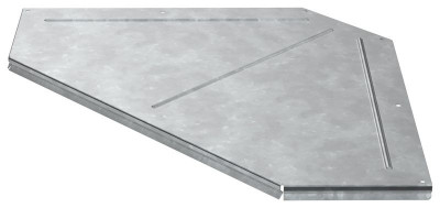 Крышка для угла 90град. осн.400 L734 сталь 0.8мм HDZ ESCA 5 IEK ES5-PGD-90-400-08-HDZ