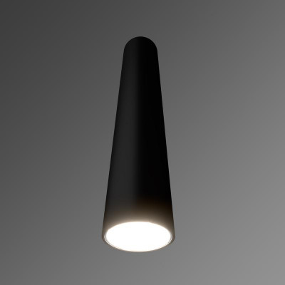 Светильник светодиодный RVE-AVION-40-300-N 7Вт 4000К 300хD40мм CRI90 38град. вертикал. труба накладной черн. RVElektro RVE00010410