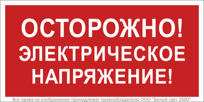 Знак безопасности BL-2915B.T14 