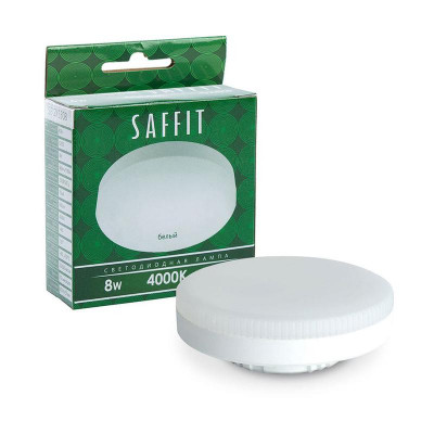 Лампа светодиодная SB08 8Вт 4000К GX53 230В SAFFIT 55186