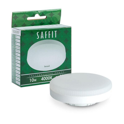 Лампа светодиодная SB10 10Вт 4000К GX53 230В SAFFIT 55228