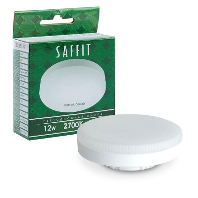 Лампа светодиодная SB12 12Вт 2700К GX53 230В SAFFIT 55188