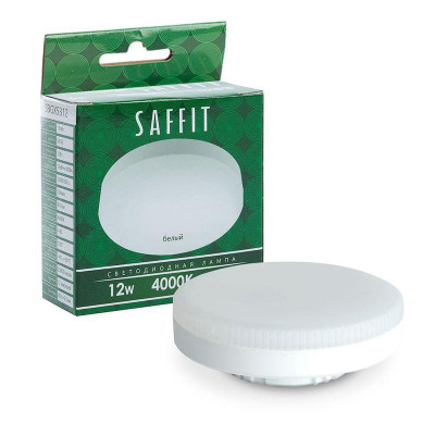 Лампа светодиодная SB12 12Вт 4000К GX53 230В SAFFIT 55189