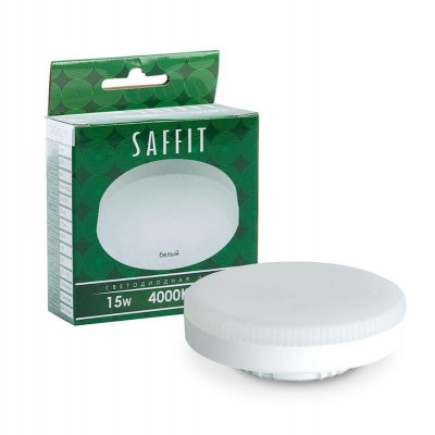 Лампа светодиодная SB15 15Вт 4000К GX53 230В SAFFIT 55192