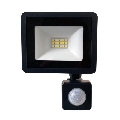 Прожектор светодиодный SFL80-20 20Вт 6400К IP65 AC220В/50Гц 2835SMD с выносным датчиком в компактном корпусе черн. SAFFIT 29522