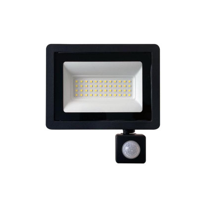 Прожектор светодиодный SFL80-50 50Вт 6400К IP65 AC220В/50Гц 2835SMD с выносным датчиком в компактном корпусе черн. SAFFIT 29524