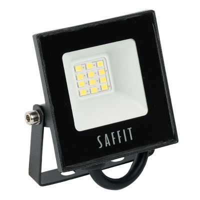 Прожектор светодиодный SFL90-10 10Вт 6400К IP65 AC230В/50Гц 2835SMD в компактном корпусе черн. SAFFIT 55067