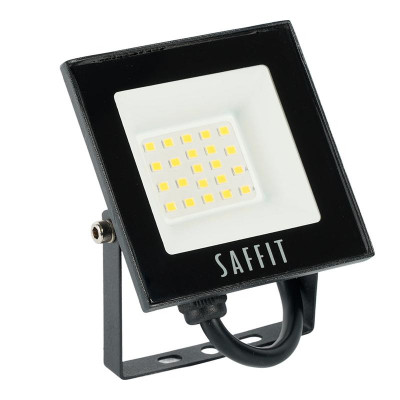 Прожектор светодиодный SFL90-20 20Вт 4000К IP65 AC230В/50Гц 2835SMD в компактном корпусе черн. SAFFIT 55075