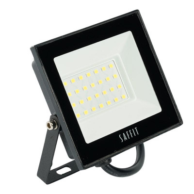 Прожектор светодиодный SFL90-30 30Вт 6400К IP65 AC230В/50Гц 2835SMD в компактном корпусе черн. SAFFIT 55065