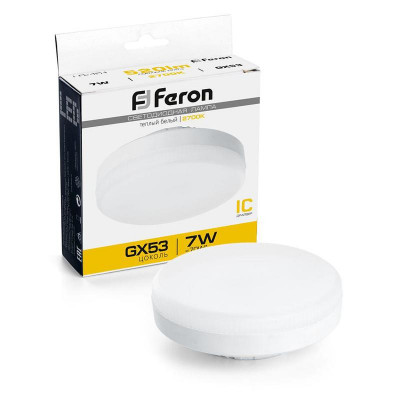 Лампа светодиодная LB-451 7Вт 2700К GX53 230В FERON 25831