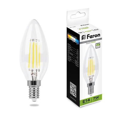 Лампа светодиодная LB-166 7Вт 4000К E14 230В FERON 25871