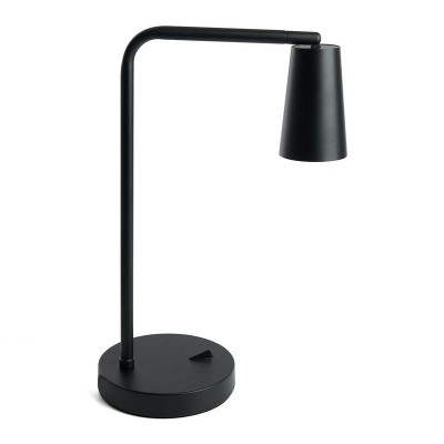 Светильник настольный DE185 max 35Вт 230В под лампу GU10 черн. FERON 48424