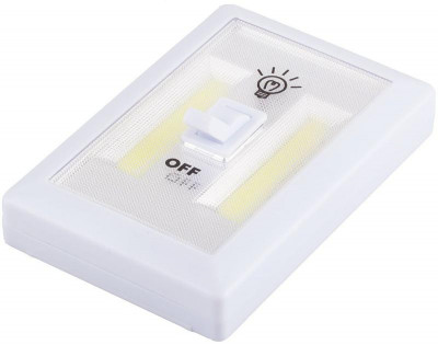 Светильник светодиодный FN1208 2LED 115х75х35мм 3хAAA (в комплект не входят) с переключателем бел. FERON 23379