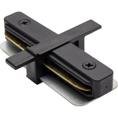 Коннектор прямой LD1004 для встраив. шинопровода черн. FERON 10358