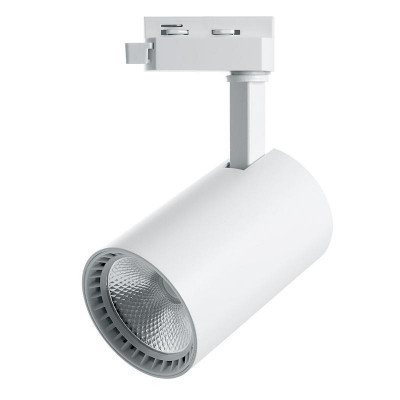 Светильник светодиодный трековый AL102 12Вт 4000К 1080лм 35град. на шинопровод со встроен. драйвером бел. FERON 29513