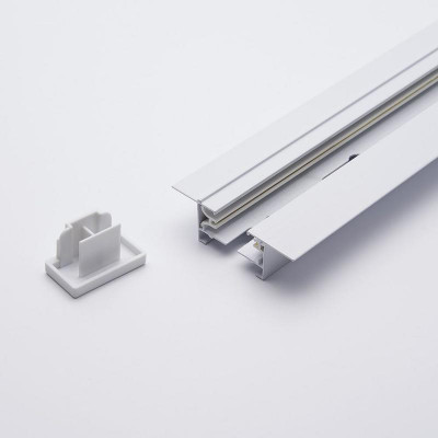 Шинопровод встраиваемый для трековых светильников бел. 2м в наборе токоввод заглушка крепление CAB1004 FERON 10353