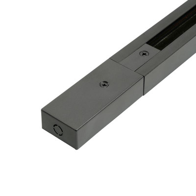 Шинопровод для трековых светильников черн. 1м в наборе токоввод заглушка крепление CAB1007 FERON 51890