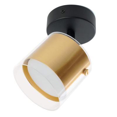 Светильник HL3891 настен./потолочн. под лампу GX53 зол. черн. FERON 48797