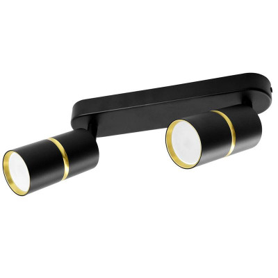 Светильник ML1862 ZEN настен./потолочн. под лампу GU10 черн. зол. FERON 48643