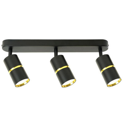 Светильник ML1863 ZEN настен./потолочн. под лампу GU10 черн. зол. FERON 48645