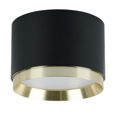 Светильник HL459 12Вт GX53 230В потолочн. черн. + зол. FERON 52021