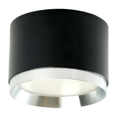 Светильник HL459 12Вт GX53 230В потолочн. черн. + хром FERON 51689